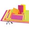Ucreate Poster Board, 12 Pt., 22"x28", 25/CT, Neon PK/YW/OE/GN PK PAC104234 - alternate 2